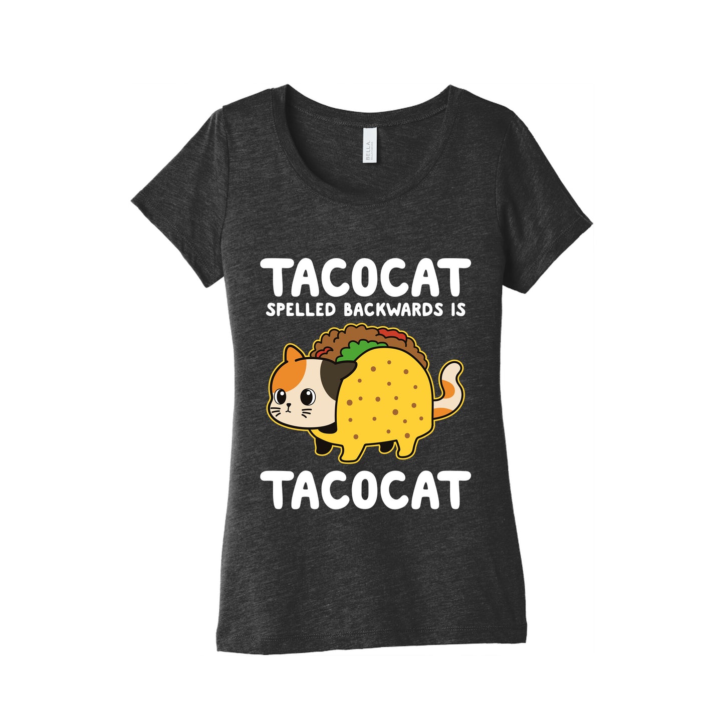Tacocat Spelled Backwards Womens Triblend Tee