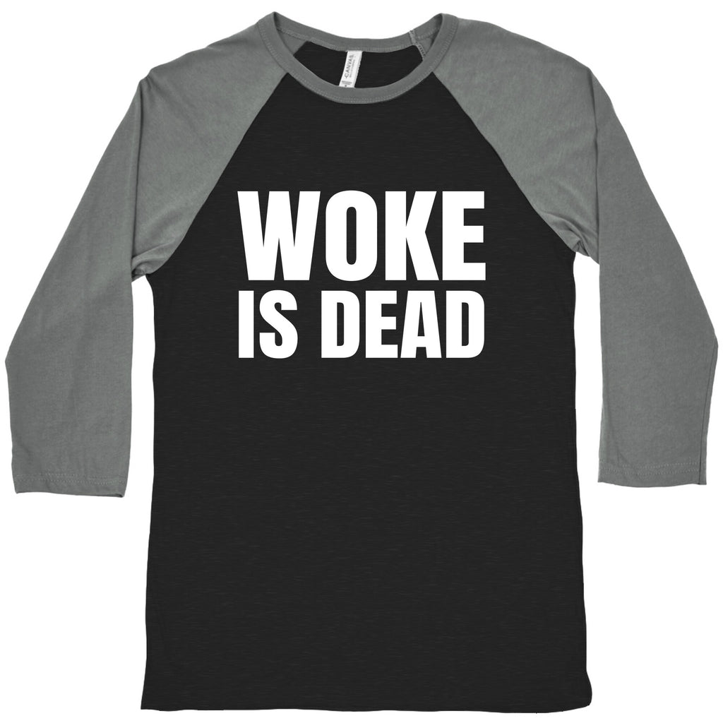 Woke Is Dead Cartman Baseball Tee