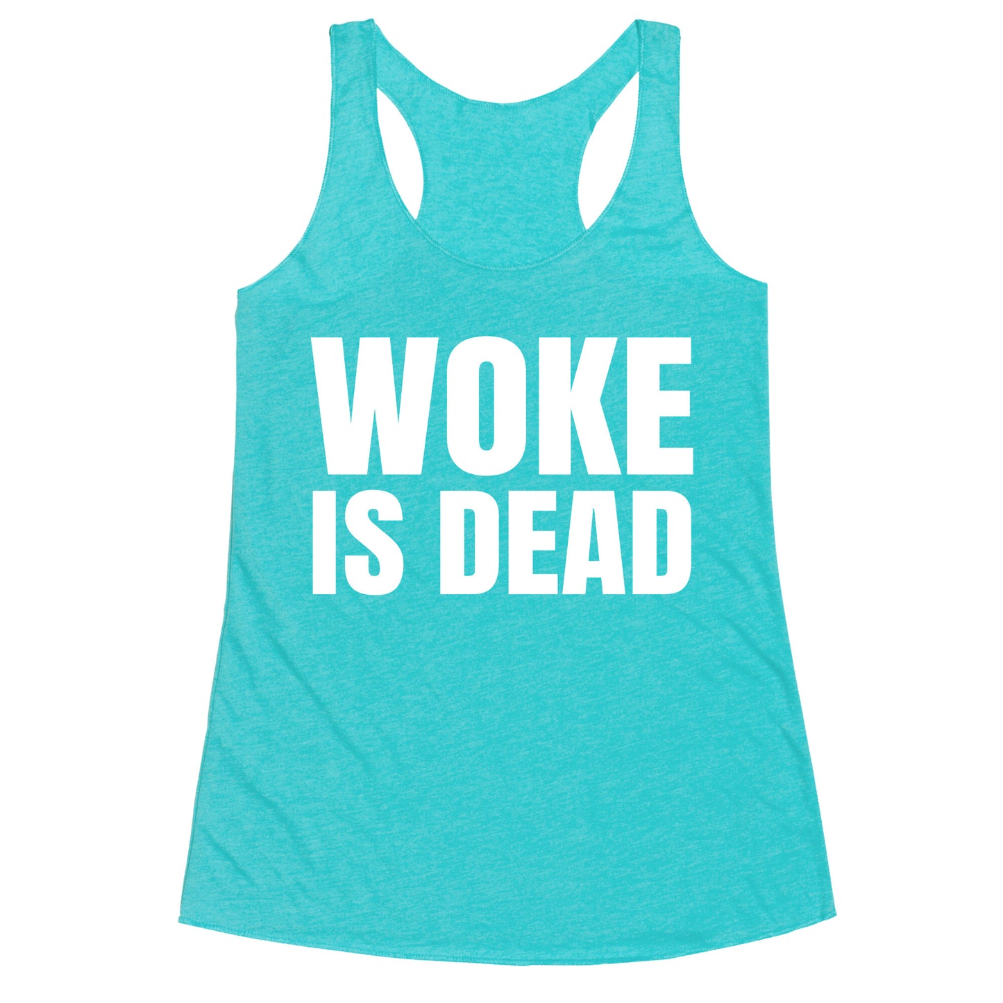 Woke Is Dead Cartman Racerback Tank
