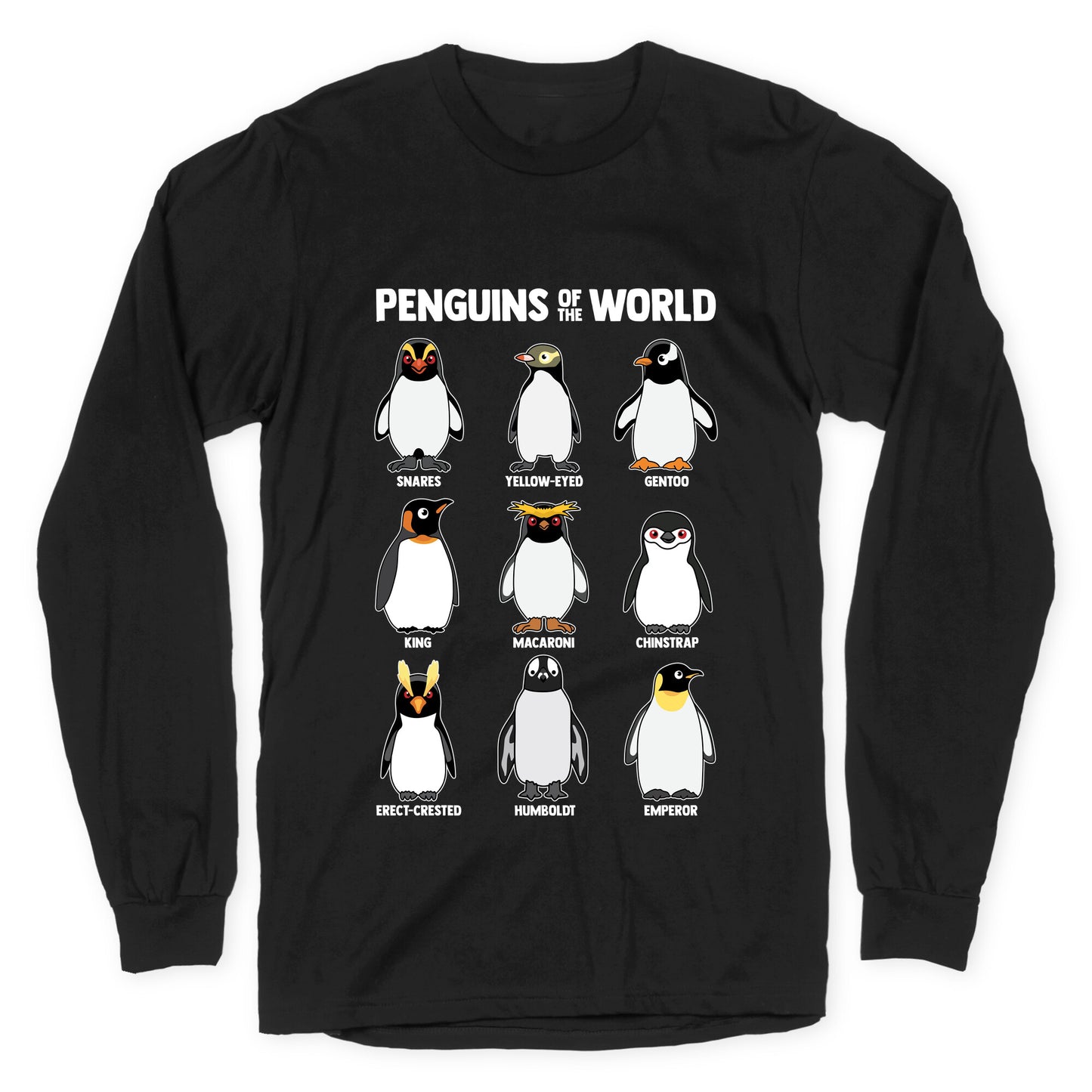 Penguins of the World Longsleeve Tee