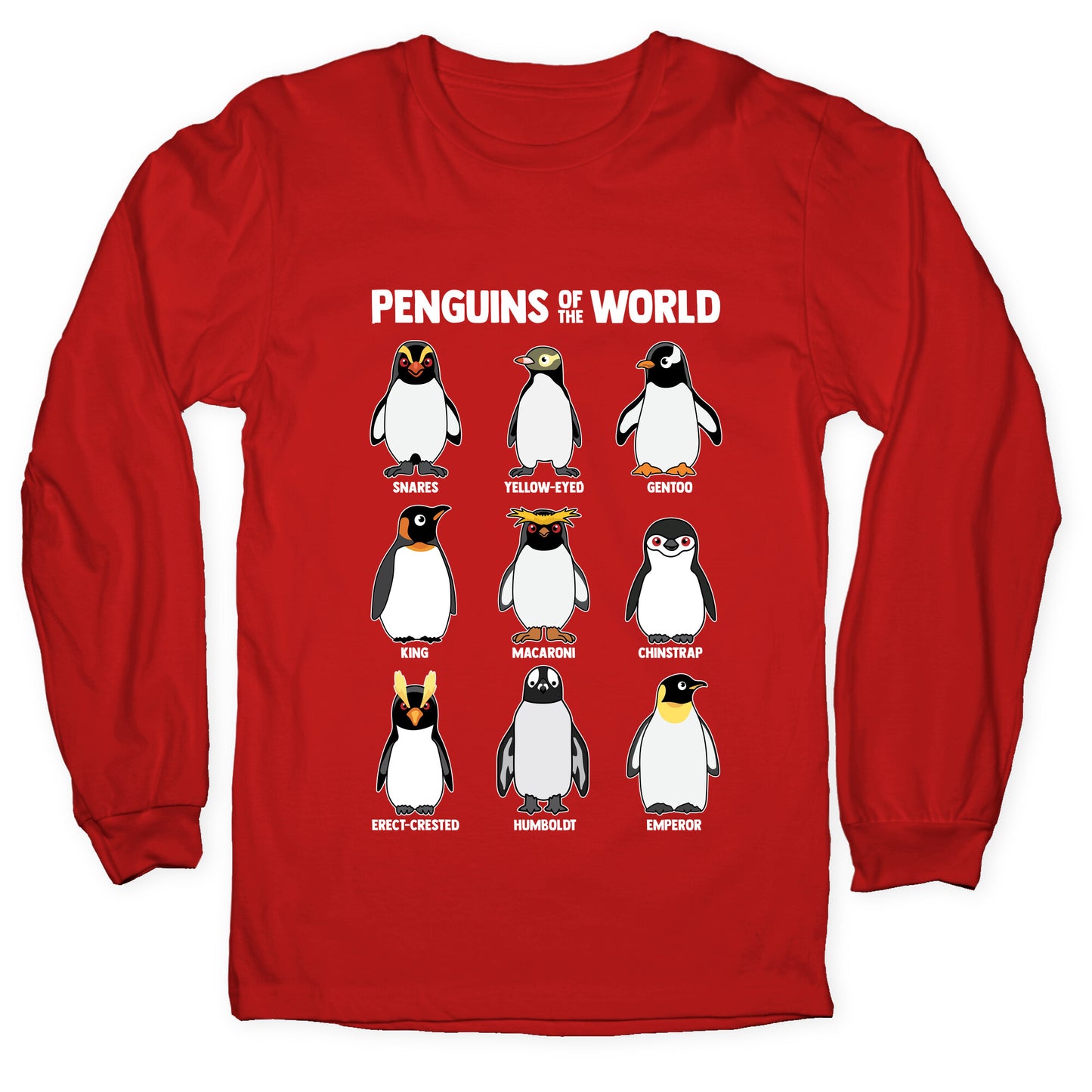 Penguins of the World Longsleeve Tee