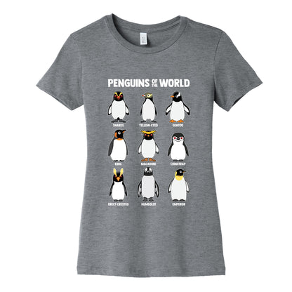 Penguins of the World Womens Cotton Tee