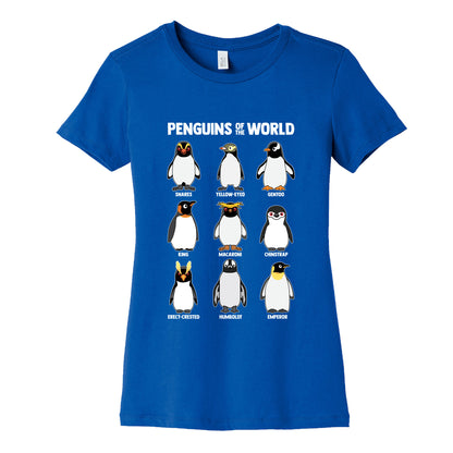 Penguins of the World Womens Cotton Tee
