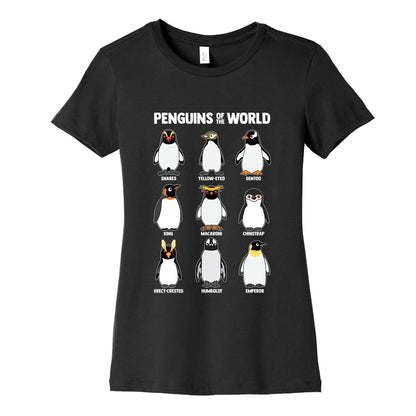 Penguins of the World Womens Cotton Tee