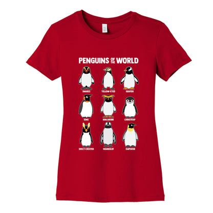 Penguins of the World Womens Cotton Tee