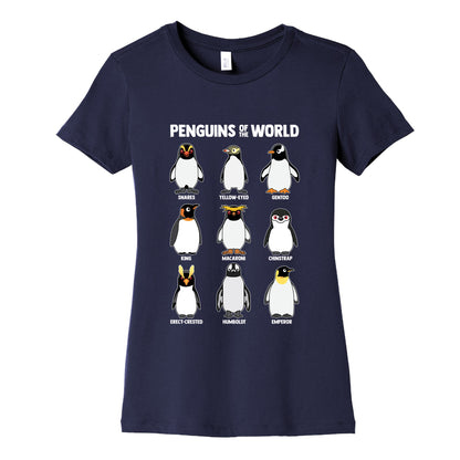 Penguins of the World Womens Cotton Tee