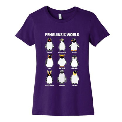 Penguins of the World Womens Cotton Tee