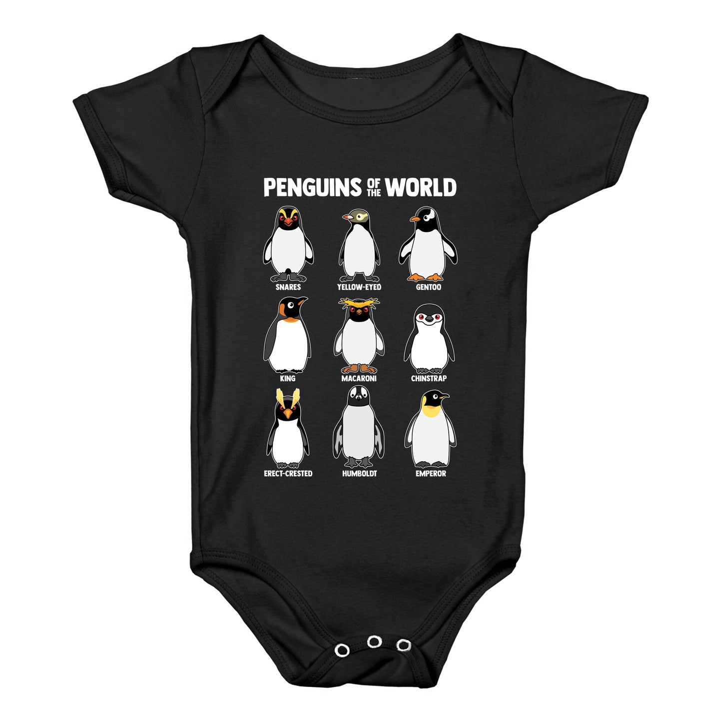 Penguins of the World Baby One-Piece