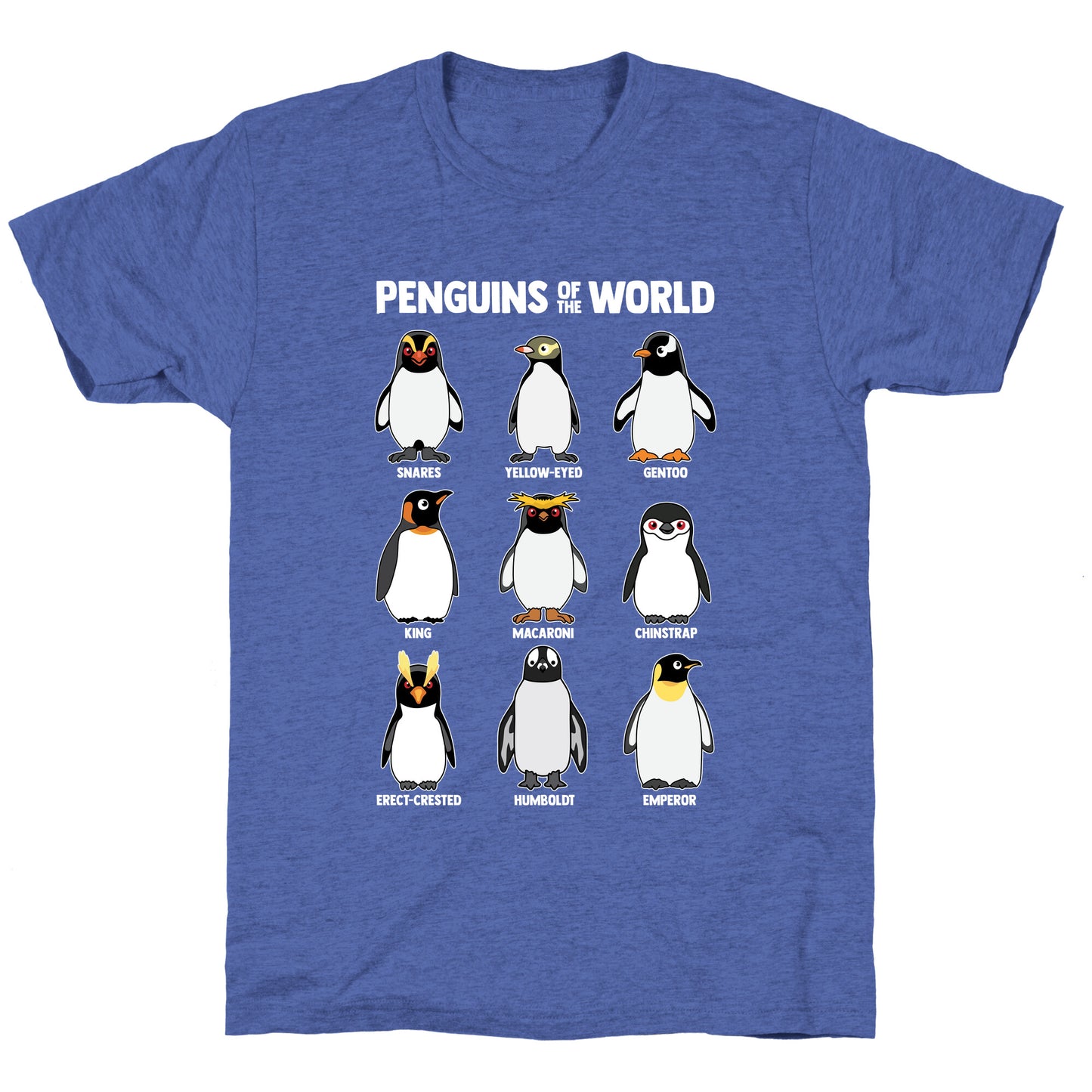 Penguins of the World Unisex Triblend Tee
