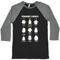 Penguins of the World Baseball Tee