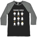 Penguins of the World Baseball Tee