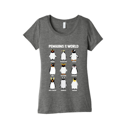 Penguins of the World Womens Triblend Tee