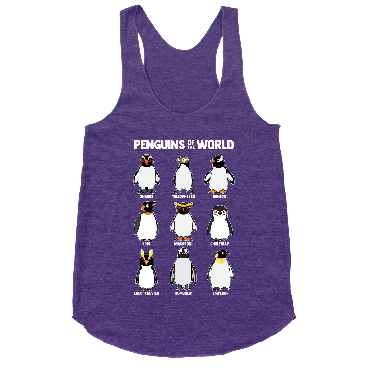 Penguins of the World Racerback Tank