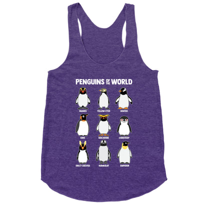 Penguins of the World Racerback Tank