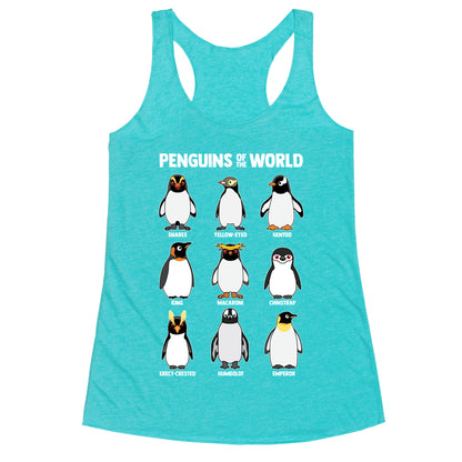 Penguins of the World Racerback Tank