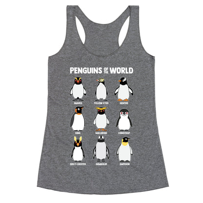 Penguins of the World Racerback Tank