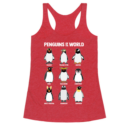 Penguins of the World Racerback Tank