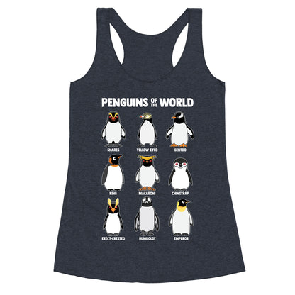 Penguins of the World Racerback Tank