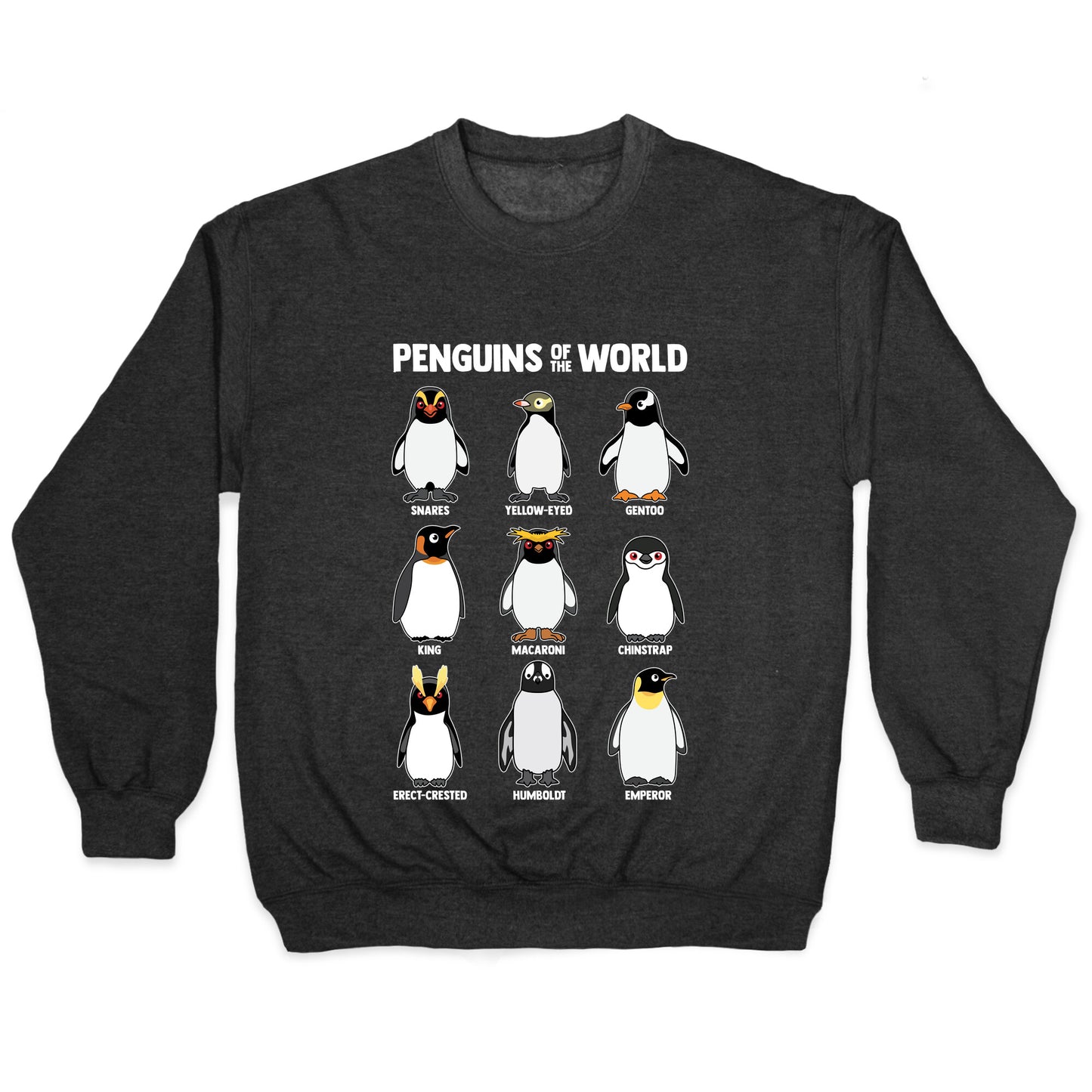 Penguins of the World Crewneck Sweatshirt