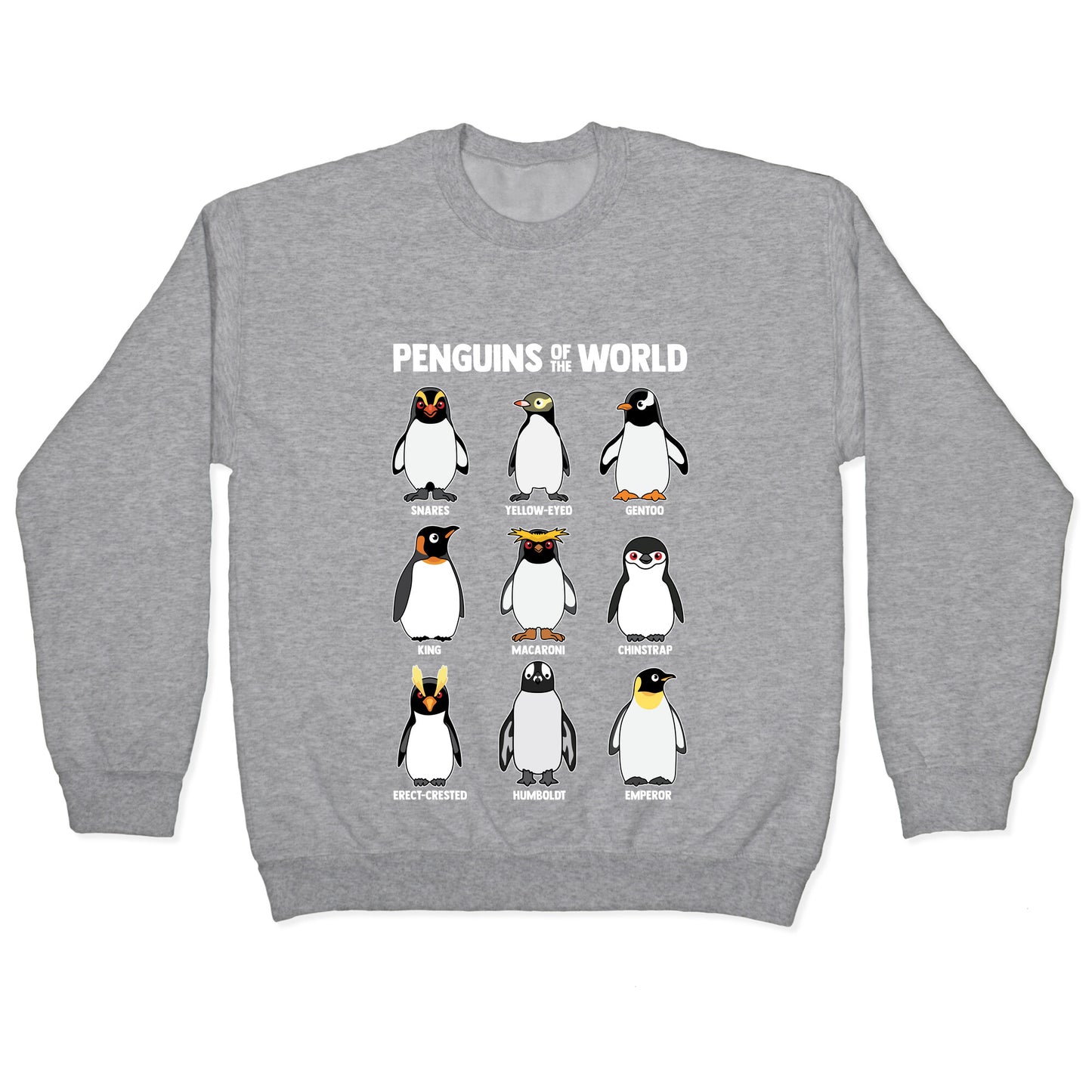 Penguins of the World Crewneck Sweatshirt