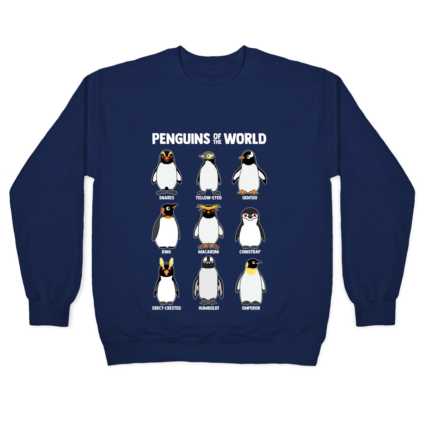 Penguins of the World Crewneck Sweatshirt