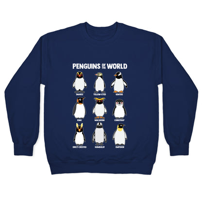 Penguins of the World Crewneck Sweatshirt