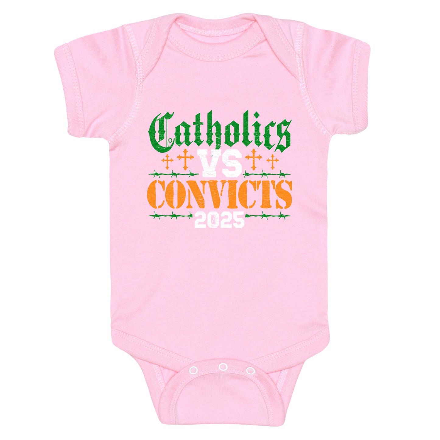 Catholics vs Convicts 2025 Baby One-Piece