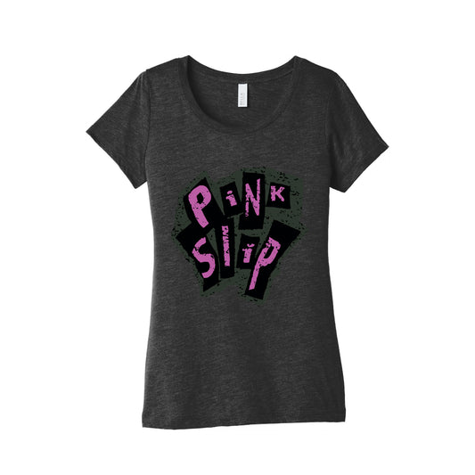 Freaky Friday Pink Slip Womens Triblend Tee