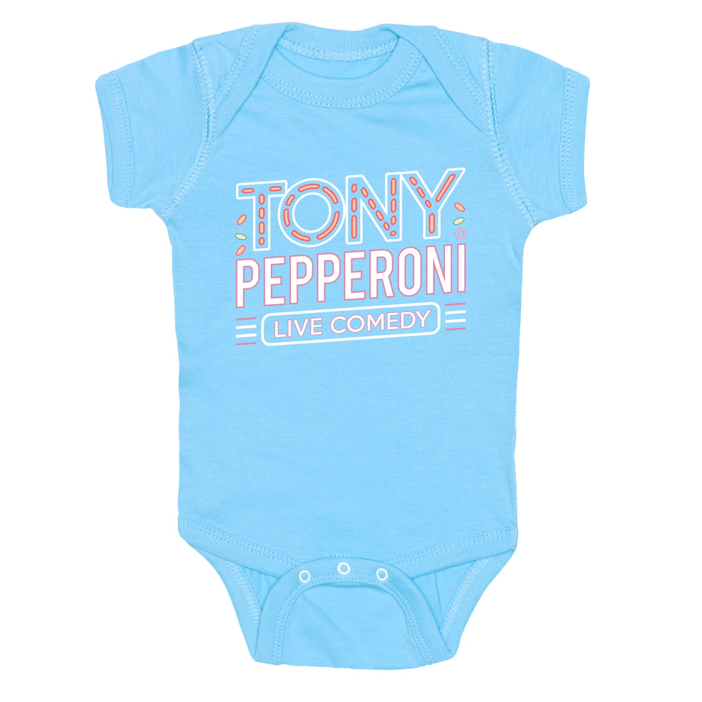 Tony Pepperoni Live Comedy Baby One-Piece