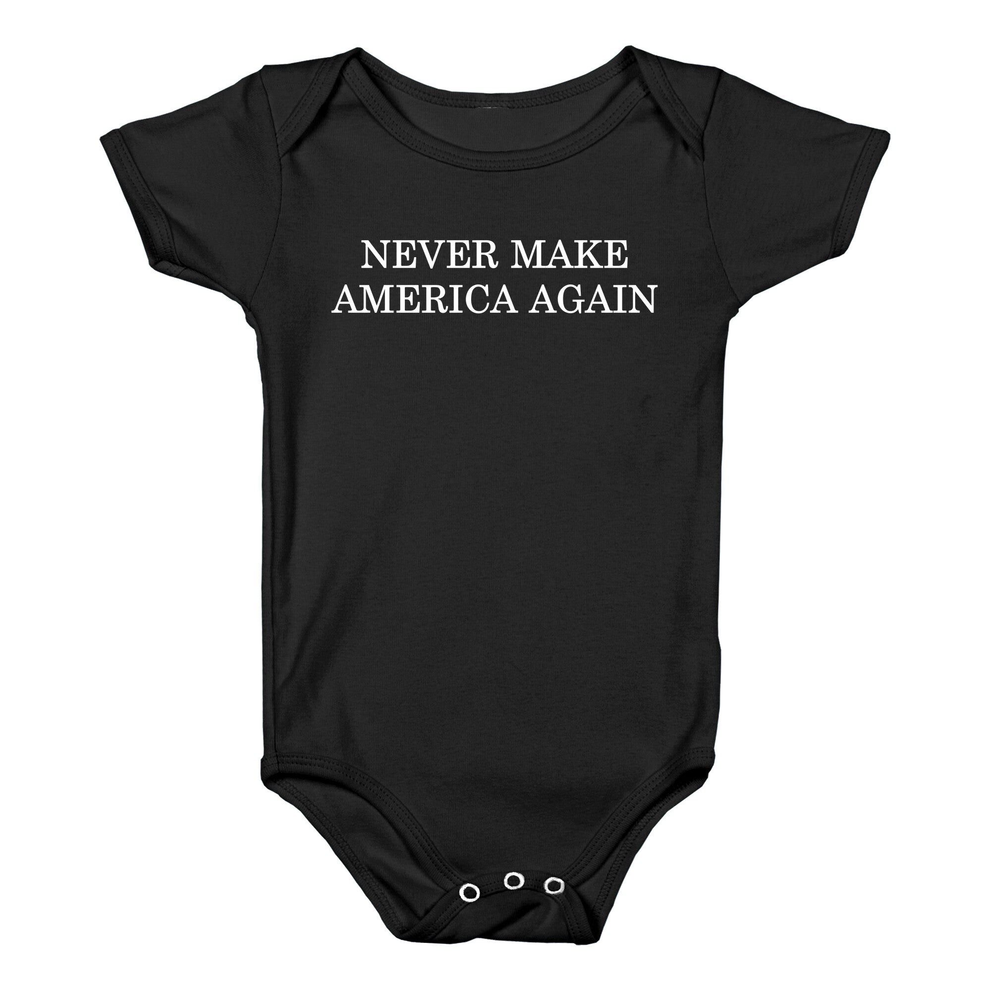 Never Make America Again Baby One-Piece