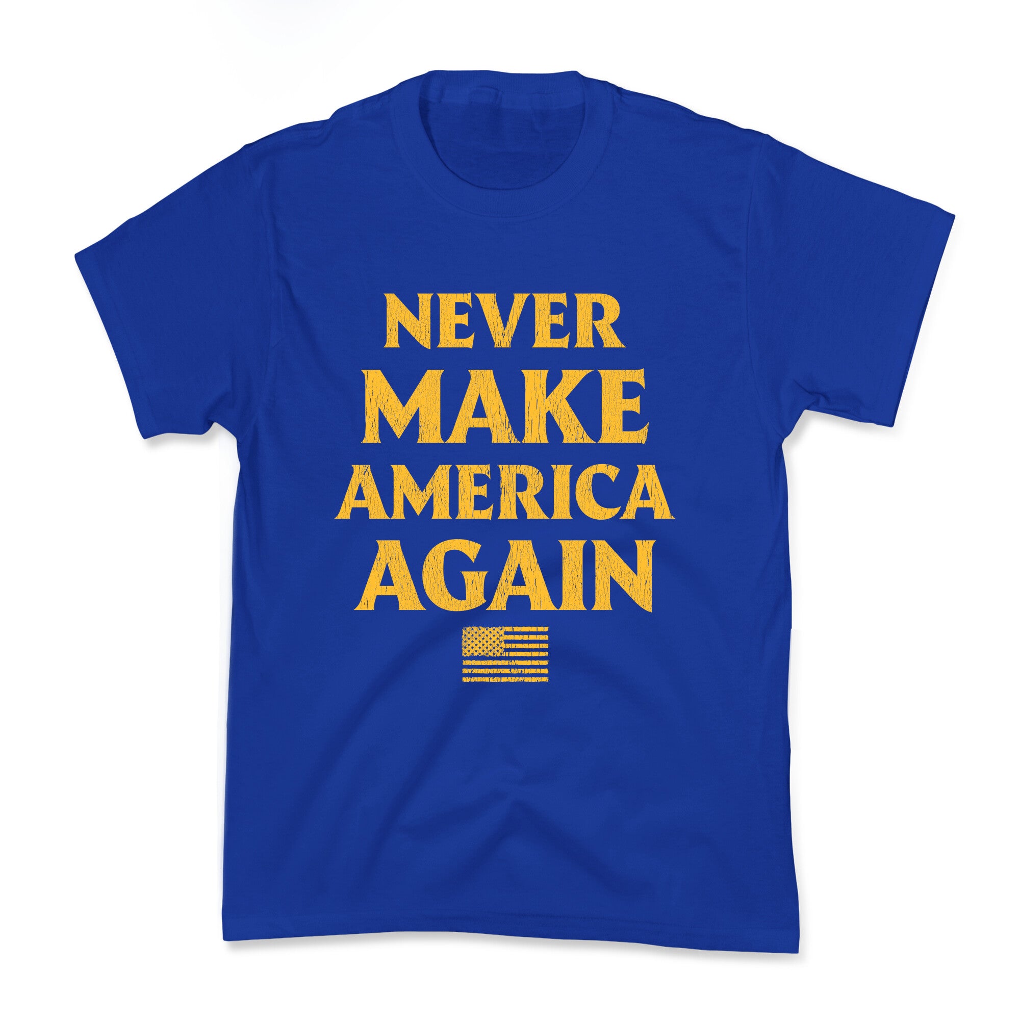 Trump Never Make America Again Kids Tee