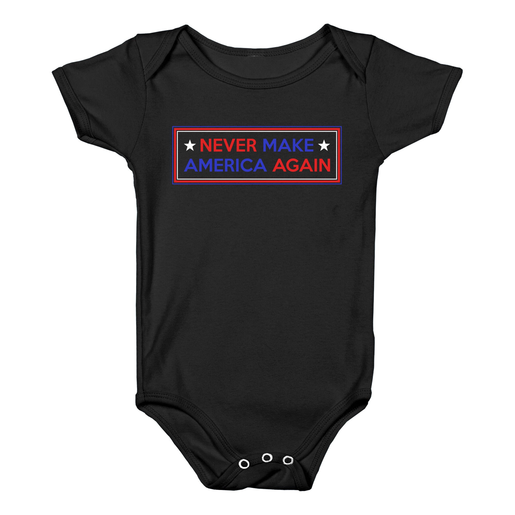 Never Make America Again Trump Baby One-Piece