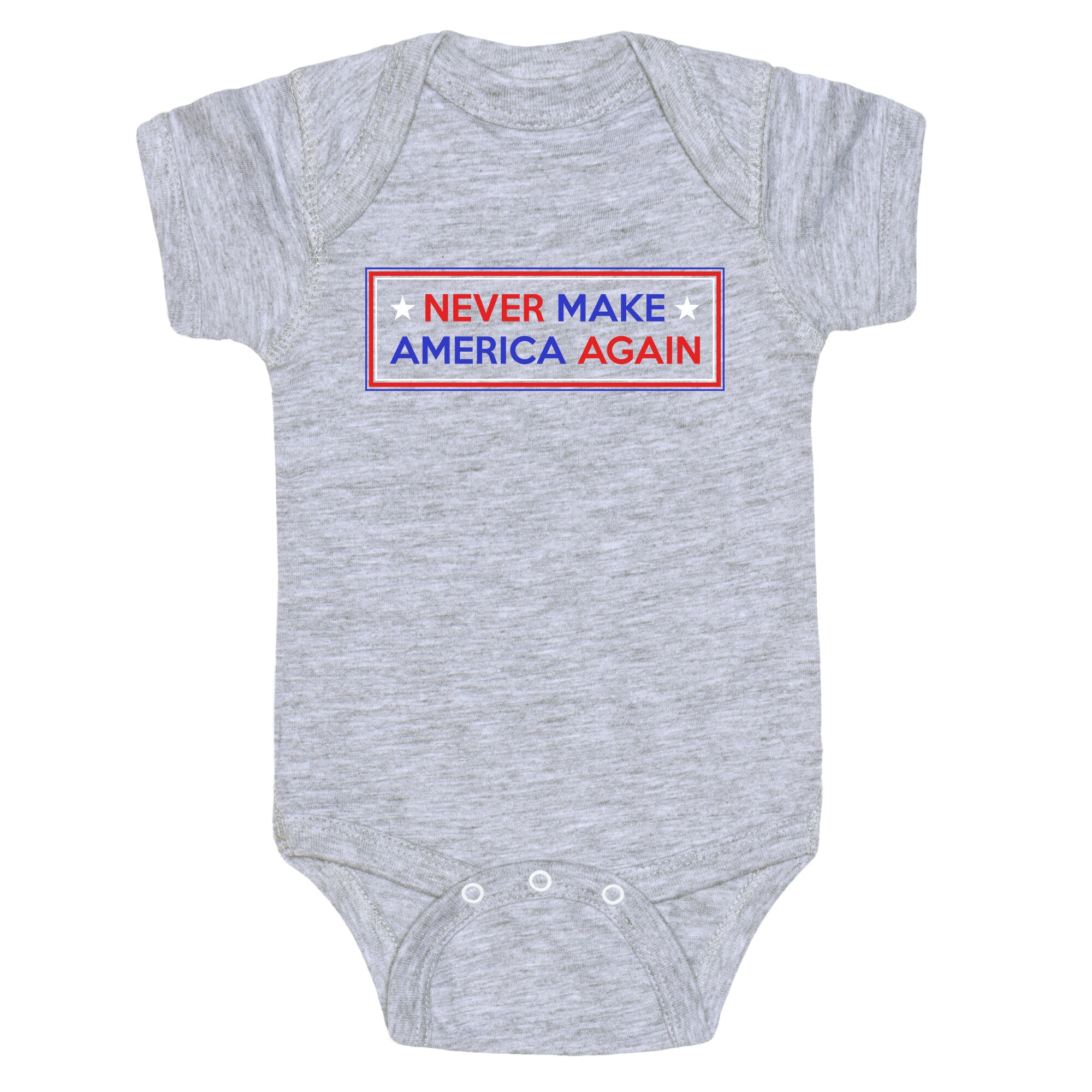 Never Make America Again Trump Baby One-Piece
