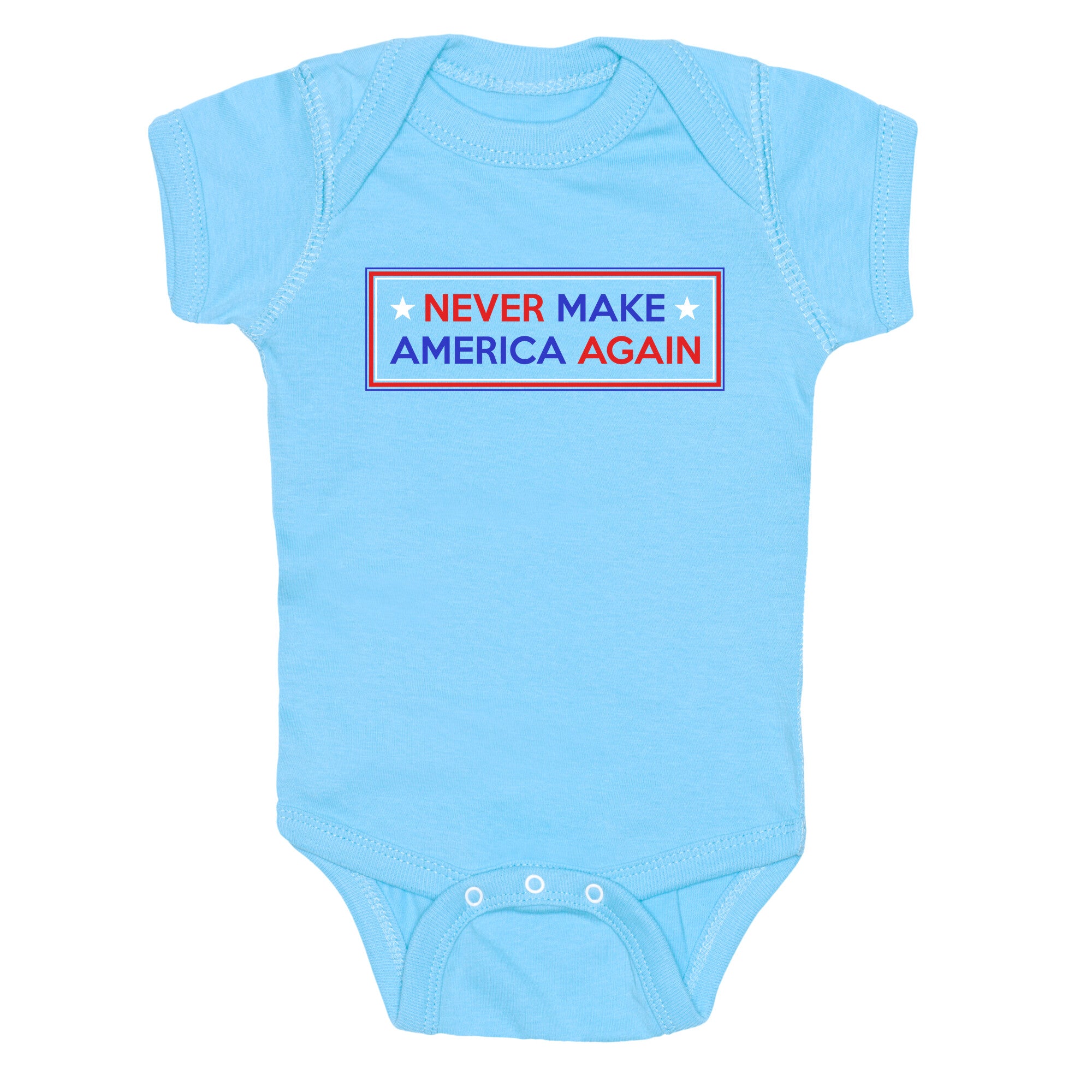 Never Make America Again Trump Baby One-Piece