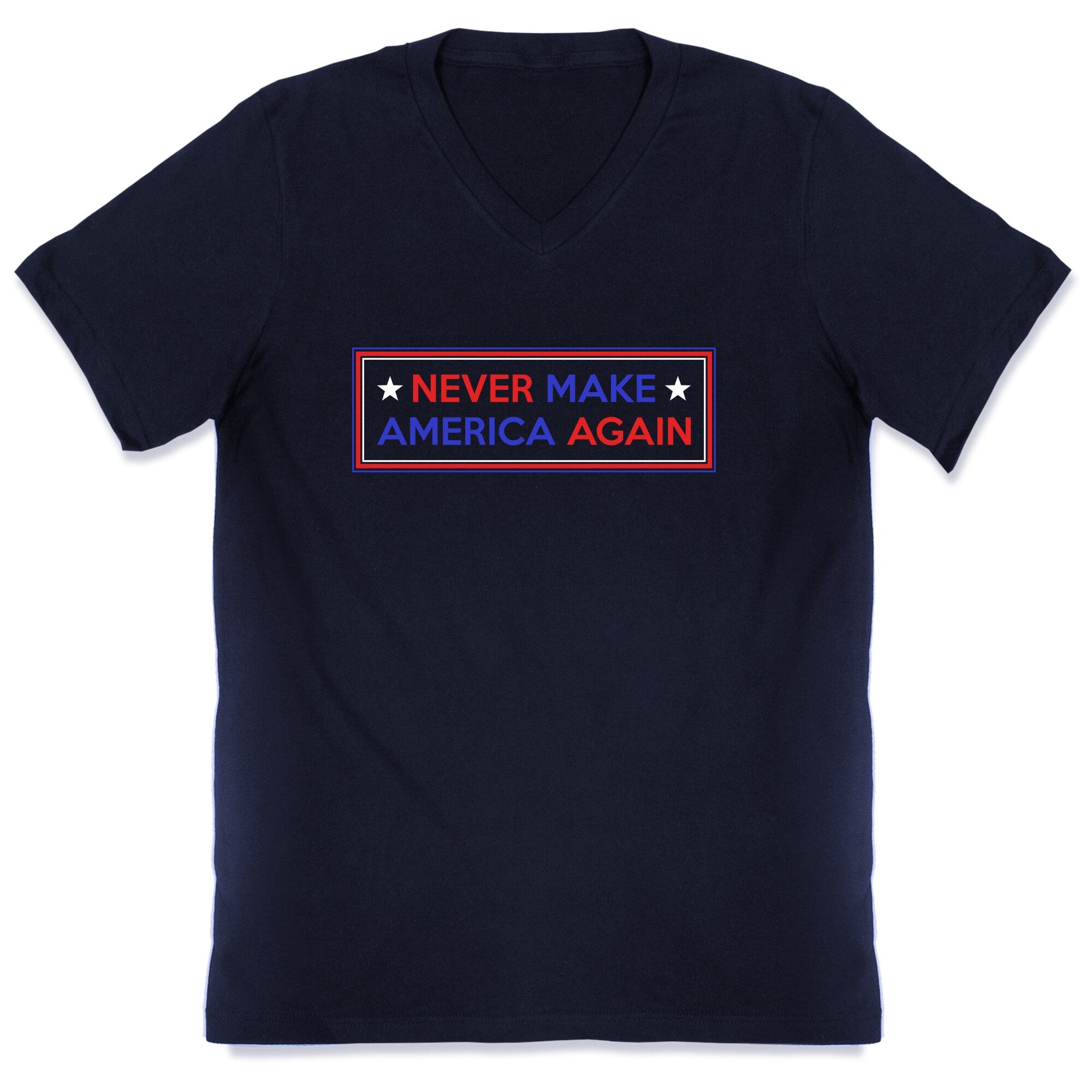 Never Make America Again Trump V-Neck