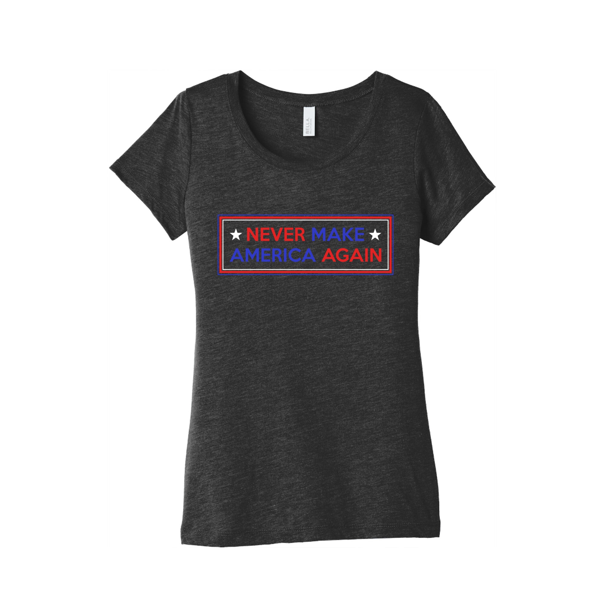 Never Make America Again Trump Womens Triblend Tee