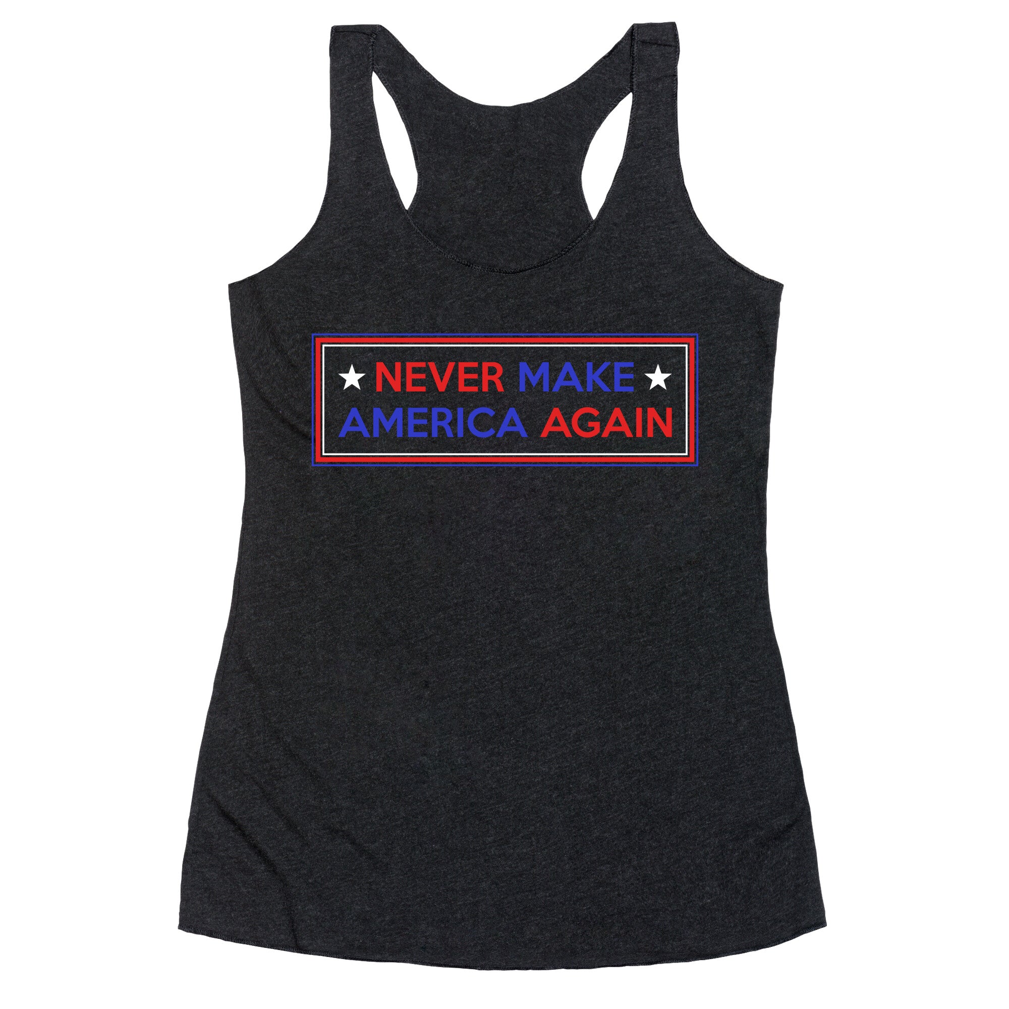 Never Make America Again Trump Racerback Tank