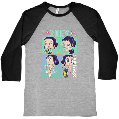 Zoey Kpop Demon Hunters Baseball Tee
