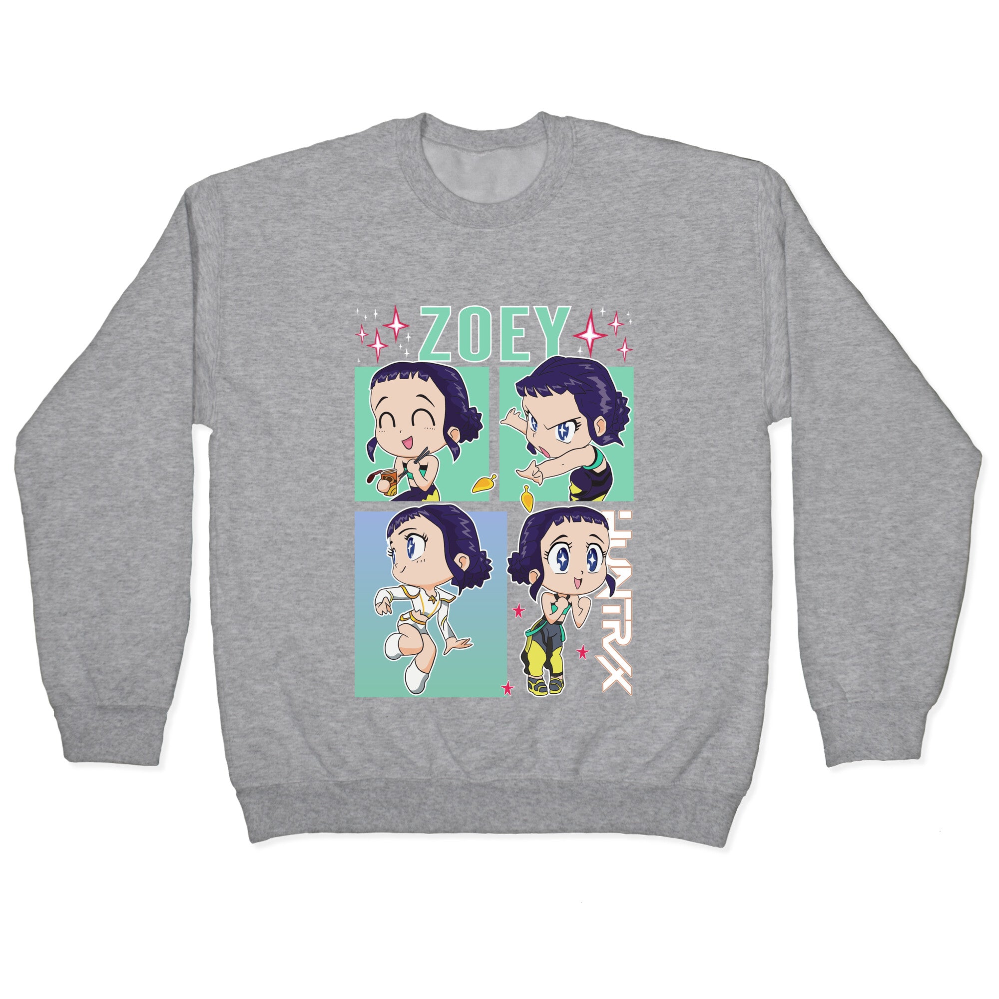 Zoey Kpop Demon Hunters Crewneck Sweatshirt