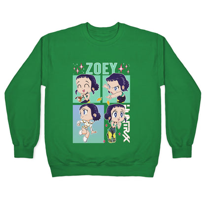 Zoey Kpop Demon Hunters Crewneck Sweatshirt