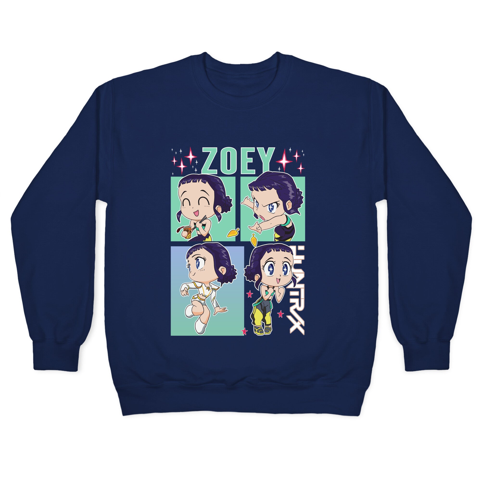 Zoey Kpop Demon Hunters Crewneck Sweatshirt