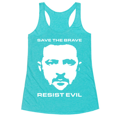 Zelensky Save The Brave Racerback Tank