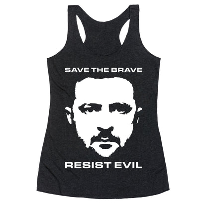 Zelensky Save The Brave Racerback Tank