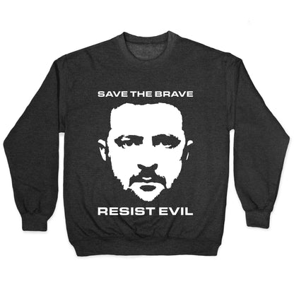 Zelensky Save The Brave Crewneck Sweatshirt