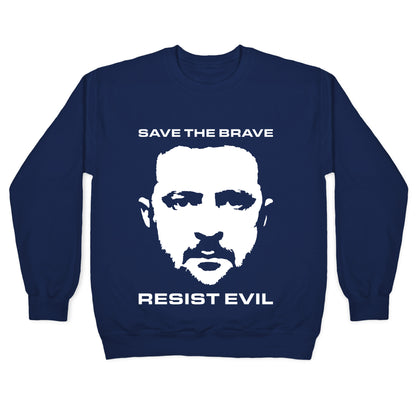 Zelensky Save The Brave Crewneck Sweatshirt