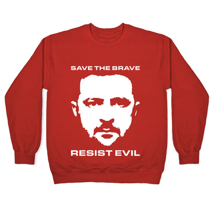 Zelensky Save The Brave Crewneck Sweatshirt