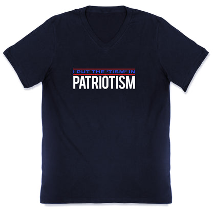 I Put The Tism In Patriotism V-Neck