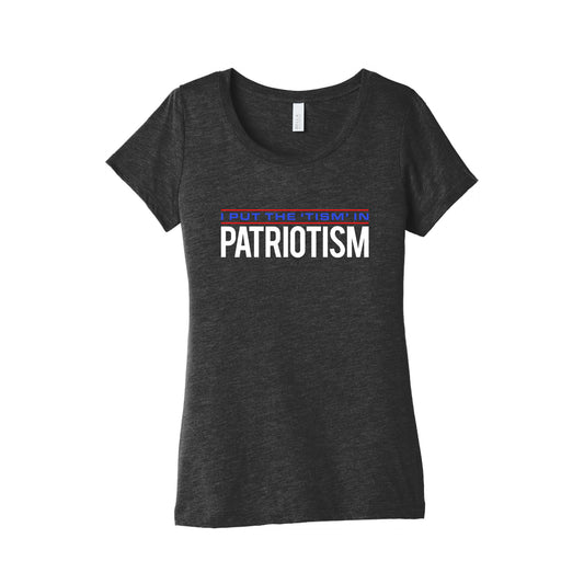 I Put The Tism In Patriotism Womens Triblend Tee
