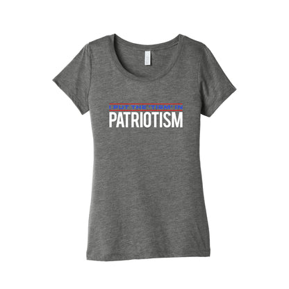 I Put The Tism In Patriotism Womens Triblend Tee