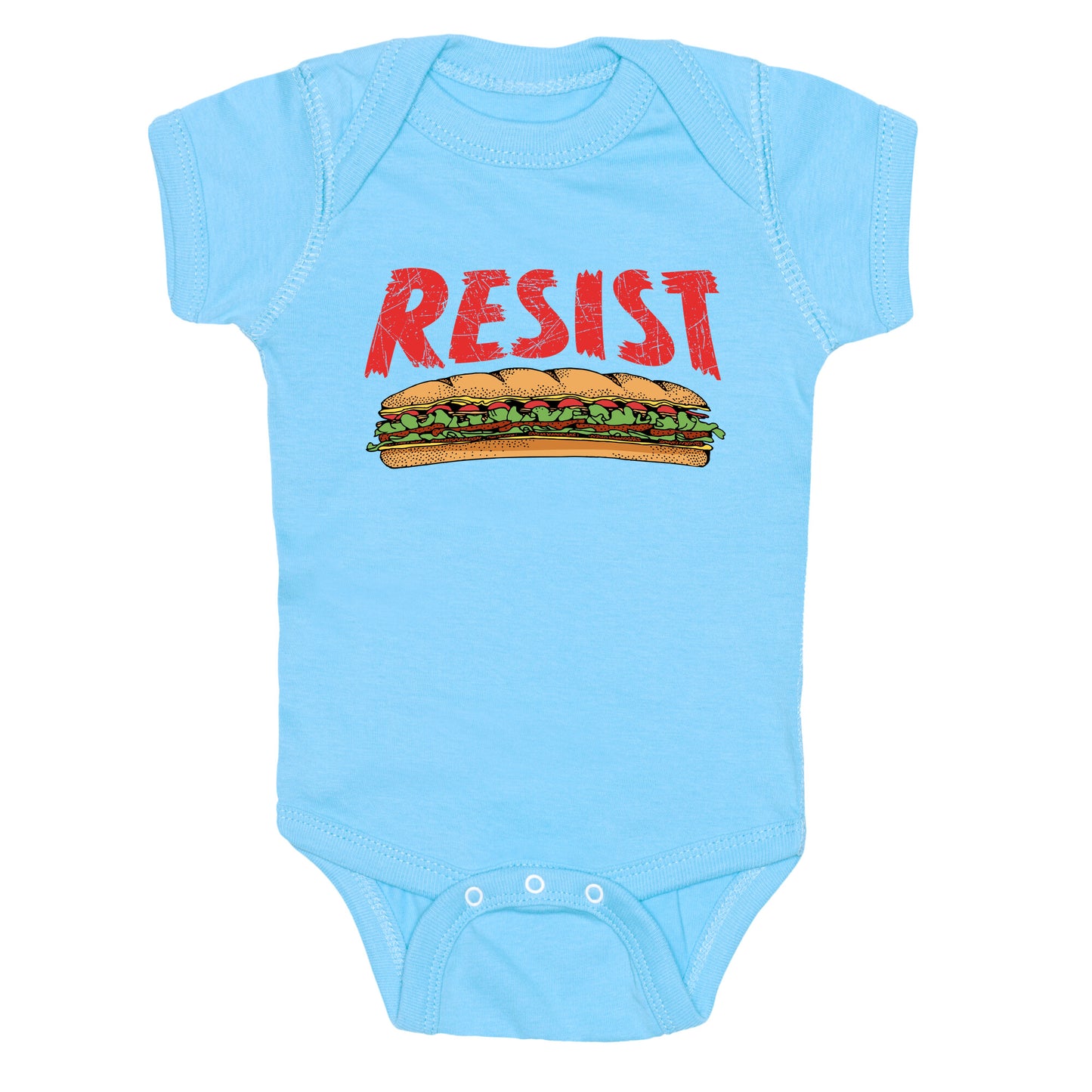 Resist Anti Ice Sandwich Guy DC Baby One-Piece
